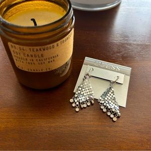 Guess Silver Dangling Earrings